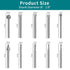 20PCS HSS Rotary Burr Set, Carving Bits and Engraving Router Bit Set for Rotary Tool Accessories with 1/8"(3mm) Shank for Woodworking, Engraving, ...