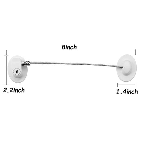6 Pack Refrigerator Locks with 12 Keys,Child Safety Fridge Lock,Refrigerator Lock Combination,Mini Fridge Lock, File Drawer Lock,Toilet Seat Lock ...