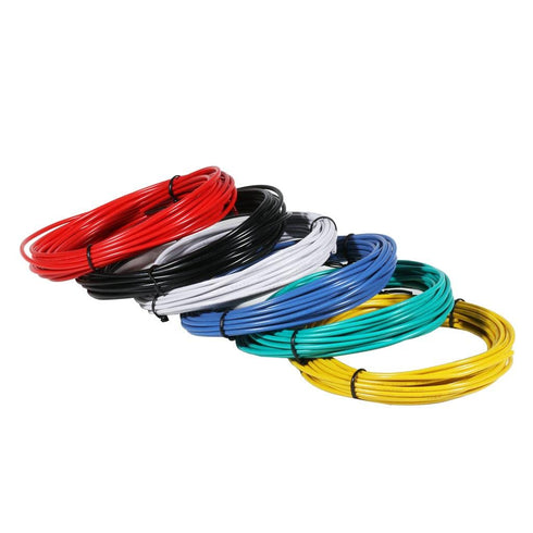 22 Gauge PVC 1007 Solid Electric Wire Kit 6 Color Each 20 ft 22 AWG 1007 Hook Up Tinned Copper Wire...