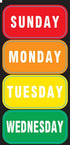 Just Baby'd Sip'n Learn Labels - Learn Days of the Week and Colors of the Rainbow - Weekly Labels for Toddlers - Dual Learning & Education Tool - ...