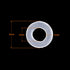 X AUTOHAUX Silicone O-Rings, 4mm OD 2mm ID 1mm Width VMQ Seal Gasket for Compressor Valves Pipe Repair, White, Pack of 400...