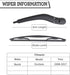 Rear Wiper Arm Blade Nut Set Replacement for Buick Enclave 2008-2017, Rear Wiper Cover Accessories Assembly, Wiper Cap Set for Back Windshield Win...