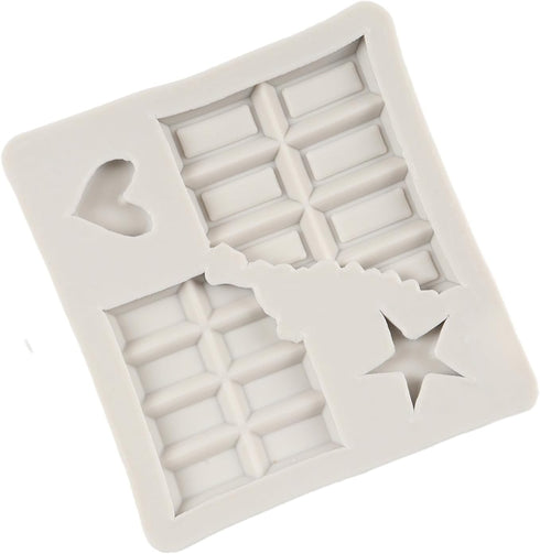 Cookie Fondant Mold Waffle Chocolate Silicone Molds for Cake Decoration Chocolate Cupcake Topper Candy Sugar Craft Polymer Clay Gum Paste...