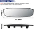 12 Inch Wide Angle Rear View Mirror, Interior Clip on Convex Rear View Mirror, Anti Glare, Clear Tint, Largest Panoramic Lengthened Widened No Bli...