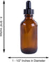 Super Z Outlet 2oz Amber Glass Bottles with Glass Eye Dropper Dispenser for Essential Oils, Chemistry Lab Chemicals, Colognes & Perfumes (6 Pack)...