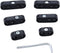 6 pcs 7mm 8mm Spark Plug Wire Separators Dividers Looms Black Fits for Mopar Ford Chevy Mustang...