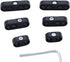 6 pcs 7mm 8mm Spark Plug Wire Separators Dividers Looms Black Fits for Mopar Ford Chevy Mustang...
