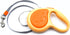 Retractable Dog Lead, Automatic Extendable 10ft/16ft Pet Leash Small, Medium and Large Dog Walking Leash (Orange, 10ft/3m)...