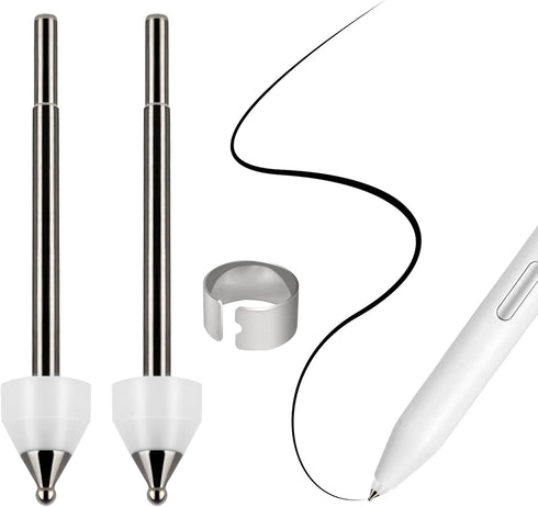 No Wore Out Titanium Alloy Replacement Fine Tips fit for Samsung S Pen Creator Edition, Precise Enhance Smooth Ballpoint Note Taking Nibs,2 Pcs...