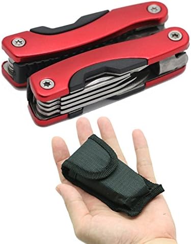 Yalku Outdoor Multitool Pliers Repair Knife Screwdriver Set Hand Multi Tool Mini Pliers Screwdriver Folding Pocket Knife Pliers Blue...