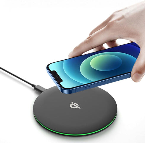 MMOBIEL Wireless Charger 15W Qi Charging - Wireless Charging Pad Compatible with iPhone and Samsung Charging Pad Also Compatible with AirPods and ...