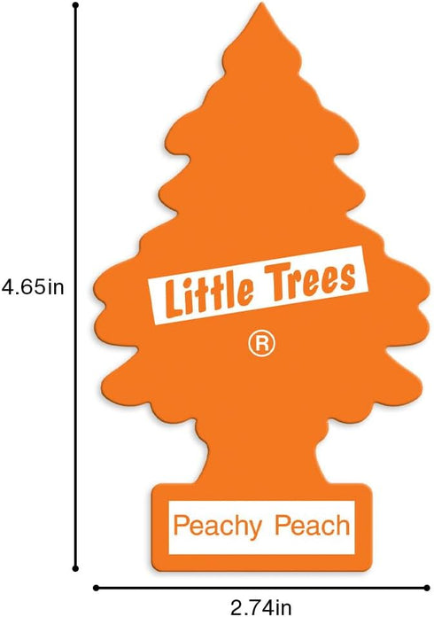 LITTLE TREES Air Fresheners Car Air Freshener. Hanging Tree Provides Long Lasting Scent for Auto or Home. Peachy Peach, 24 Air Fresheners...