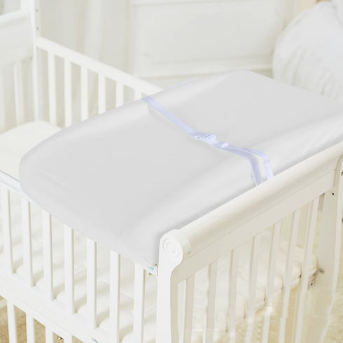 Cotton Changing Pad Cover White 2 Pack for Boys Girls, Changing Table Pad Cover Unisex Cradle Sheet Soft and Breathable 16" x 32" for Standard Bab...