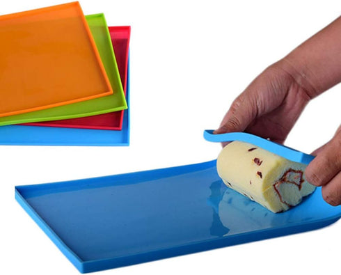 Hemoton Roll Cake Mat Flexible Baking Tray Pan Silicone Cookies Mold Bakeware (Blue)...
