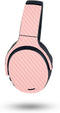 MightySkins Carbon Fiber Skin Compatible with Skullcandy Crusher ANC 2 - Solid Blush | Protective, Durable Textured Carbon Fiber Finish | Easy to ...