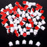 Maitys 60 Pieces Outdoor Cable Clips Christmas Adhesive Hooks Cable Management Wire Light Clips Cord Hider Organizer for Fairy Light Under Desk, W...