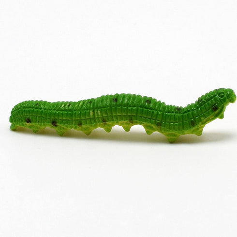 24Pcs Simulation Caterpillar Plastic Fake Worm Crawling Halloween Prank Toy Educational Learning Toys for Kids (Random Style)...