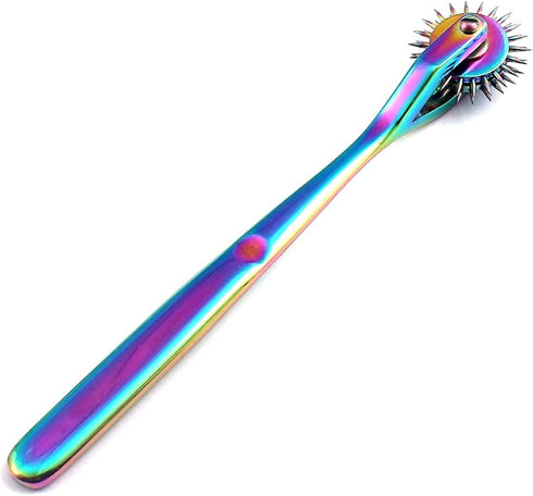 Goldenhandcrafts, Wartenberg Neuro Pinwheel Stainless Steel 3 Head Diagnostic Instrument Pin Wheel Multi Color Rainbow, 6.6 In...