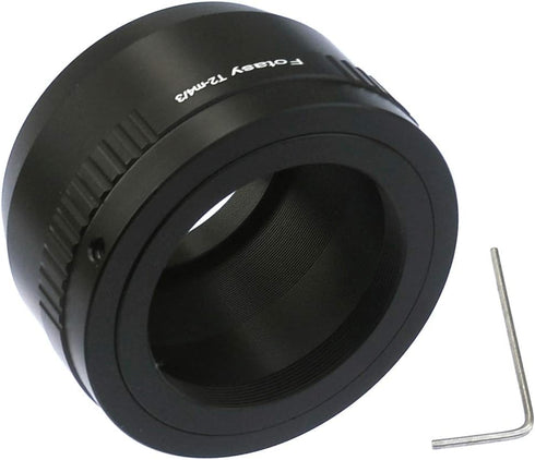 Fotasy Adjustable T2 /T Mount Lens to M43 Adapter, T2 to MFT Adapter, Compatible with Panasonic G9 GH5 II GX7 GX8 GX9 GX850 G90 G91 G95 G100 Olymp...