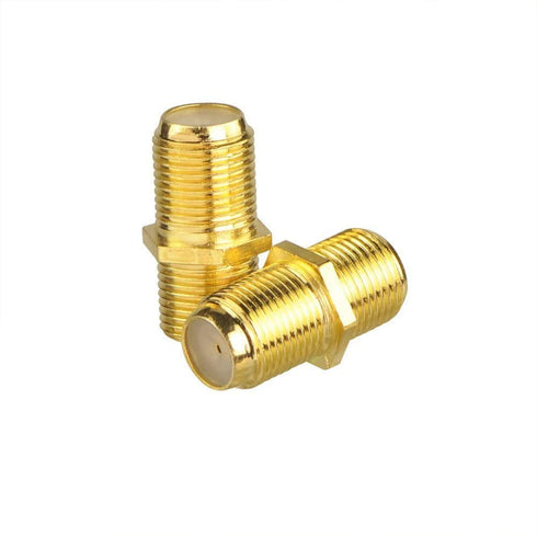 VCE Coaxial Cable Connector, RG6 F-Type Gold Plated Adapter Female to Female Coax Extender TV Cables, 5-Pack...