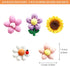 5 PCS Cute Flower Fridge Magnets, Cartoon Daisy Sunflower Cherry Blossom Refrigerator Magnets, Colorful Flower Magnets Office Home Kitchen Whitebo...