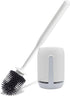 RV Toilet Bowl Brush and Holder, Ventilated Toilet Cleaner Brush with Long Handle and Flexible Bristles, Wall Mount for Motorhome Travel, Travel T...
