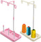 2 Pack Thread Holders,Thread Organizer for Embroidery and Sewing Machines,Thread Rack for 3 Spools of Thread, Embroidery Thread Spool Holder Suita...