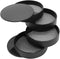 Jewelry Organizer Small Jewelry Storage Box 4-Layer Rotating Travel Jewelry Tray Holder for Women Bracelets Rings Bracelets Earrings (Black)...