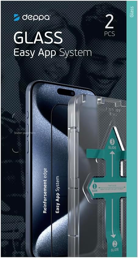 Deppa [2 Pack Screen Protector for iPhone 12/12 Pro (6.1") Tempered Glass | Easy Installation | 9H Hardness | Scratch Resistant | Anti-Fingerprint...