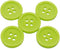 AKOAK 50 Pcs/Set 20mm DIY Button Colorful Candy Color Four-Eye Children's Clothing Buckle Work Clothes Button (Fluorescent Green)...