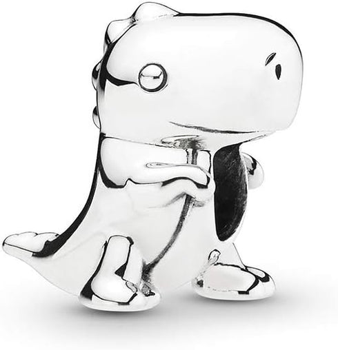 Dinosaur Bead Charm Fits Pandora Bracelets Dino T-Rex Cute Animal Tyrannosaurus Girls Women Auntie Granddaughter Daughter Birthday Christmas...