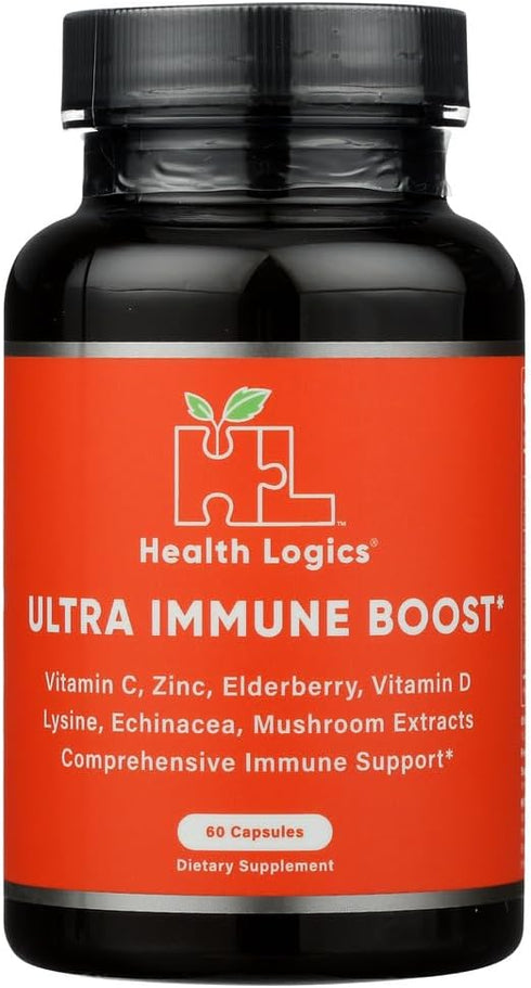 Fortify! Capsules with Vitamin C, Zinc, Elderberry, Vitamin D, Lysine, Echinacea, and Mushroom Extracts for Powerful Antioxidant Immune Support, 6...
