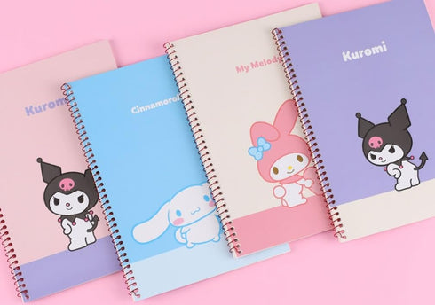 Cute Unruled Blank Spiral Notebook, About 60 Sheets, 7.3 x 10.3 Inches, Colors May Vary(Pink or Purple)...