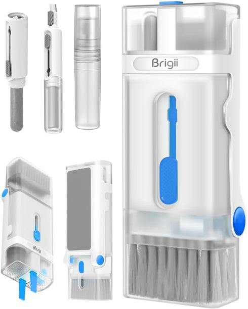 Brigii Keyboard Cleaner Kit, Keycap Puller, Keyboard Brush, Multi-Function Cleaning Pen, Screen Cleaning Kit for Laptops, Keyboards, Cell Phones, ...