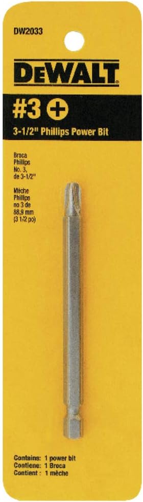 DEWALT DW2033#3 Phillips 3-1/2-Inch Power Bit...