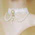 Choker Lace Necklace Retro Lolita Lace Choker Gothic Steampunk Costume Handmade Bride Choker for Women Vintage Punk Waistband for Halloween Christ...