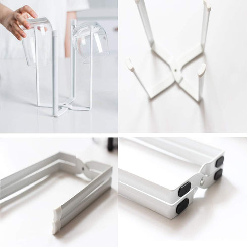 Multifunctional Kitchen Stand Holder for Plastic Bags, Bottles and Cups, Drying Racks Shelf Trash Bag Garbage Bag Holder for Home Kitchen Tower (W...