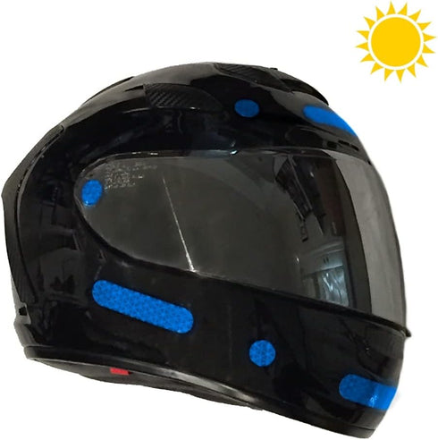 customTAYLOR33 High Intensity Grade Reflective Safety Decals/Stickers for Motorcycle, Bicycle, Snowboarding, Racing Helmets or Vehicles (1 Set (6 ...
