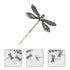 4Pcs Silver Dragonfly Hair Clip,Wedding Retro Antique Barrette,Bridal Headdress Head Wear Styling Hair Accessories for Girls Ladies Bobby Pins Hai...