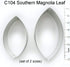 Southern Magnolia Leaf Cutter Set (set of 2 sizes)...
