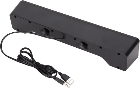 3.5mm Wired External Laptop Speakers Computer Speakers USB Powered Soundbar Volume Control for Desktop PC Laptop Tablet......