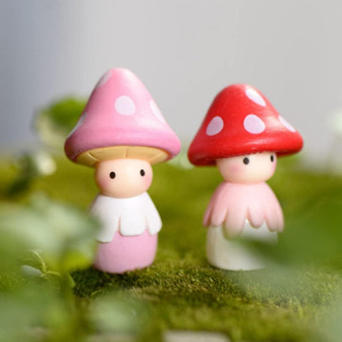 4 Pcs Mini Mashroom Fairy Little Elf, Fairy Garden Decoartion, Accessory Kit...