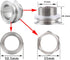 1.5" Tri Clamp Bulkhead Compression Fittings,Stainless Steel 304 Weldless Bulkhead, Homebrew Kettle Bulkhead...