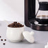 Ceramic Sugar Bowl with Lid and Spoon, White Porcelain Sugar Salt Pepper Storage Jar, 8 Ounces...
