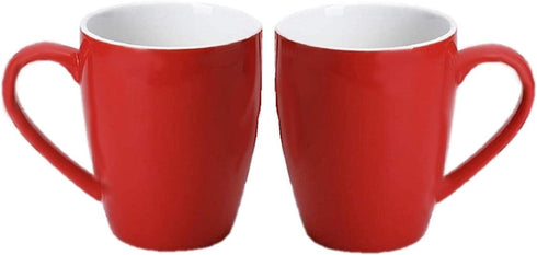 Homvare Porcelain Coffee Mug, Suitable for Both Hot and Cold Beverage Dishwasher and Microwave Safe, 10 oz - 4 Colors - 4 Pack...