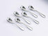 Knork Stainless Steel Demitasse Spoon (Set of 6), Shiny Gloss Silver, Tiny Coffee-Appetizer Specialty Spoons...