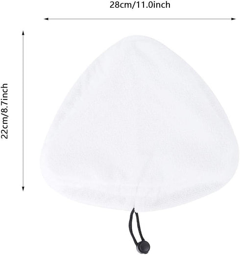 Fdit 2PCS Replacement Washable Triangular Steam Mop Microfiber Cloth Pad...