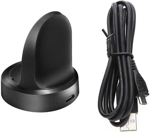 Emilydeals for Gear S3 Charger, Replacement Charging Cradle Dock for Samsung Gear S3 Classic/Frontier Smart Watch (Black)...