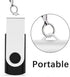 4GB Flash Drive 10 Pack, USB 2.0 Thumb Drives Bulk Swivel Memory Stick for Data Storage, Black...
