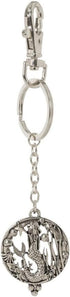 Mermaid 4X Magnifying Glass Sliding Top Key Chain (Silver Tone)...